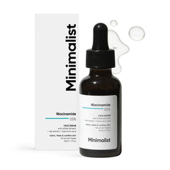 Sérum Minimalist 5% Niacinamida en frasco para tono uniforme