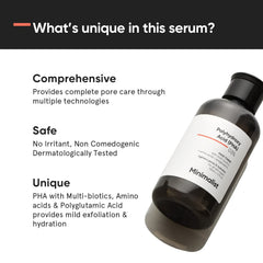 Minimalist Toner con probióticos y prebióticos para balance del microbioma de la piel.