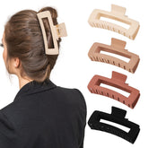 MINMUNJIU clip XXL para cabello grueso con acabado mate que no resbala.