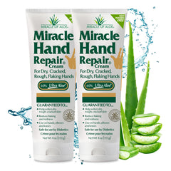 Miracle of Aloe crema reparadora para manos secas, hidrata profundamente