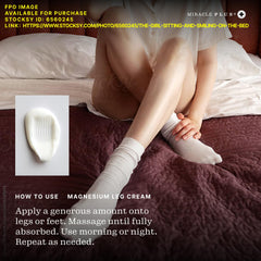 Miracle Plus crema magnesio, absorción rápida, piel suave.