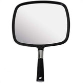 Mirrorvana large hand mirror with comfy handle for a secure grip in styling.