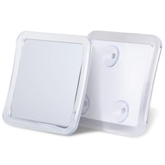Mirrorvana fogless travel mirror viewed from the front for clear shaving on the go