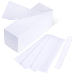 MIRUCOO 200-piece non-woven wax strips in a ready-to-use package for home waxing.