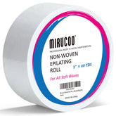 MIRUCOO pack of non-woven wax strip roll for salon-quality hair removal