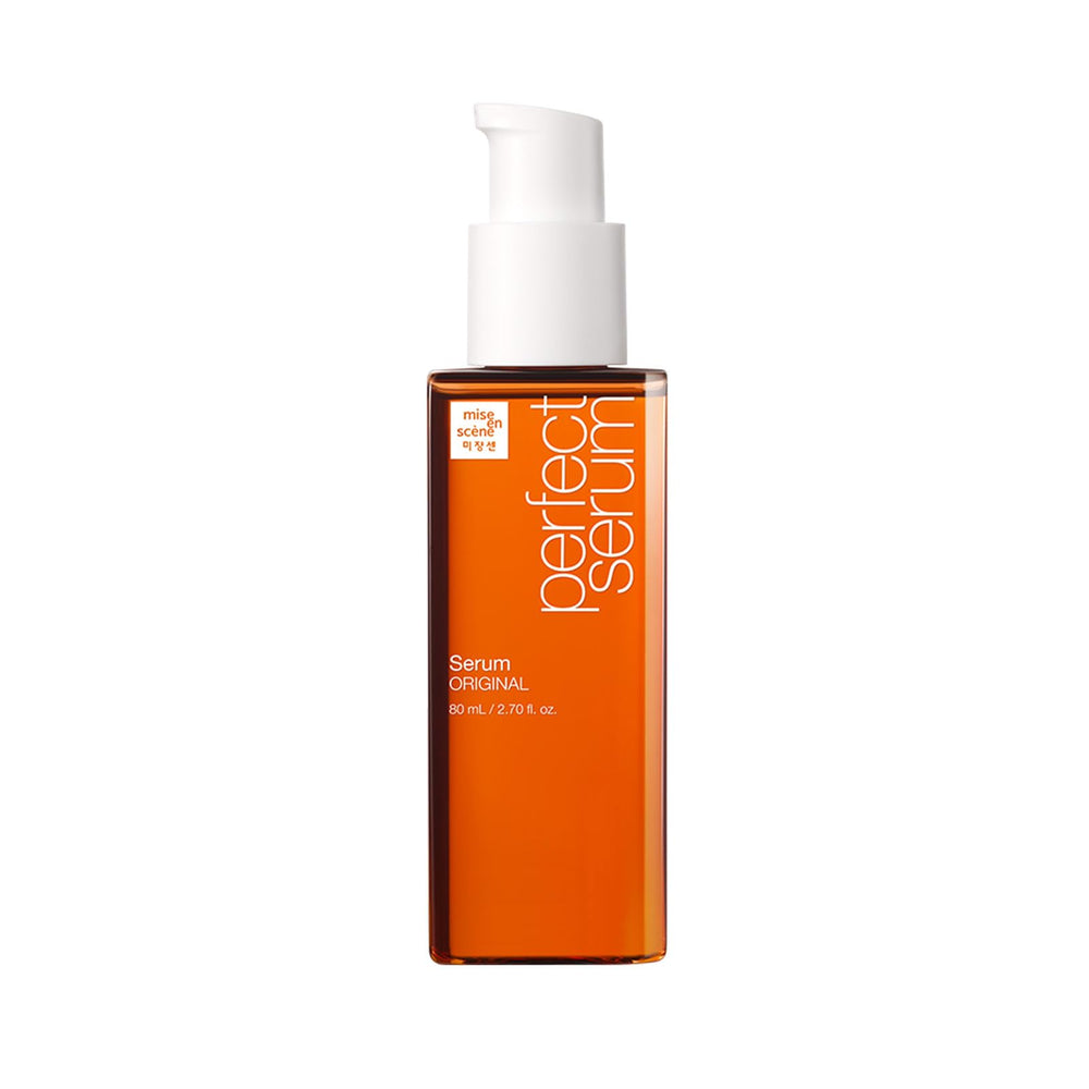 Mise En Scene Perfect Serum Original, botella-argan: protector calor y nutrición para el cabello.