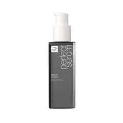 Mise En Scene Perfect Serum Watery en bote, hidratación ligera para el cabello diario.