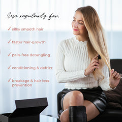 Salon-approved Misel brush shown in a professional setting.