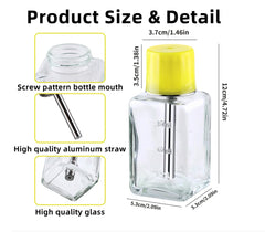 Misforu sealed rubber pad design reduces evaporation and accidental spills