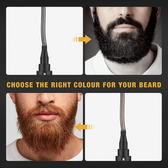 MISICH Beard Pencil Filler brush-end shown for blending color for a seamless look.