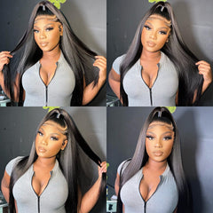 Miss Flower bleached knots natural hairline enhances realistic scalp appearance