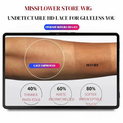 Miss Flower pre plucked hairline supports quick seamless styling