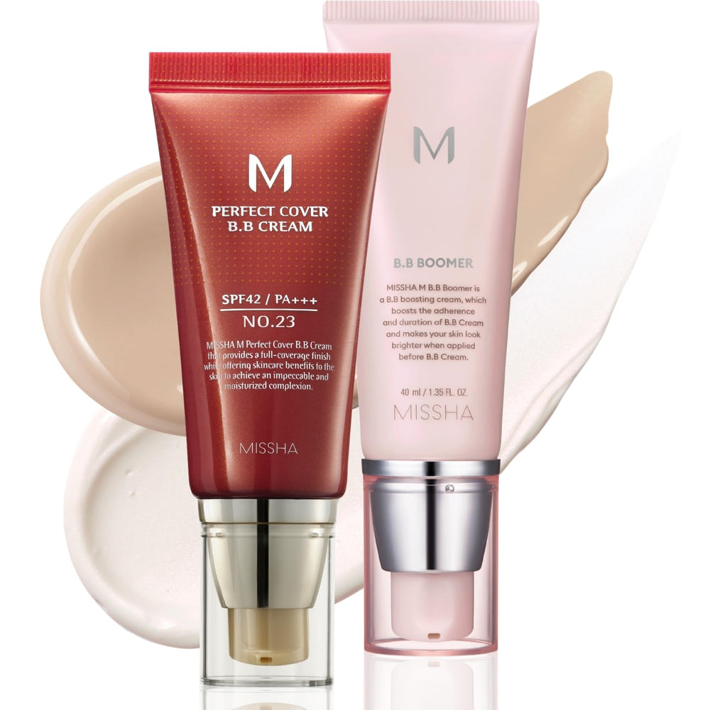 MISSHA M Perfect Cover BB Cream No.23 natural beige closeup for even skin tone