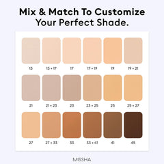 Compact packaging design of MISSHA M Perfect Cover Serum BB Cream No.27 for easy daily use