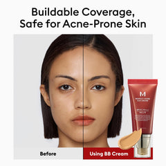 Missha M Perfect Cover BB Cream con SPF 42, protección diaria para el rostro.