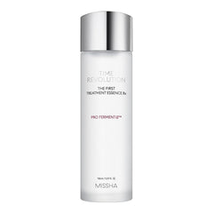 MISSHA Time Revolution First Essence RX bottle pour for hydration and clarity