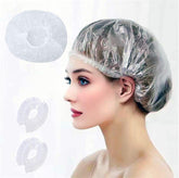 MISSJOJIAY gorro-ducha-desechable transparente para cuidado diario.