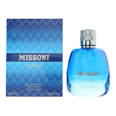Missoni Wave Men EDT spray bottle for daily wear with a versatile, fresh scent.