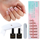 Misssix uñas francesas profundas, 160 piezas, para manicura casera duradera.