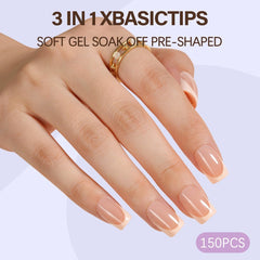 Misssix XBASICTIPS frosted matte texture improves adhesion and staying power.
