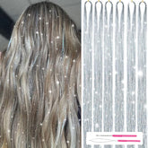 MISSUHUI hair tinsel kit with 1200 strands for sparkling style accents