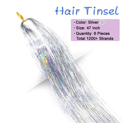 MISSUHUI hair tinsel kit tools included for easy application and adjustments