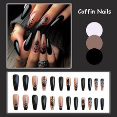 MISUD easy glue-on nails with 20-second press for quick manicure.