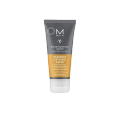 MITCH Construction Paste en envase, control flexible para peinado sin esfuerzo.