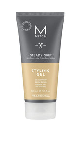 MITCH Steady Grip: botella de gel para agarre medio y brillo natural.