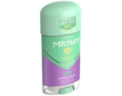 Mitchum Advanced Women Gel Shower Fresh cap-open close-up detail for convenient daily routine.