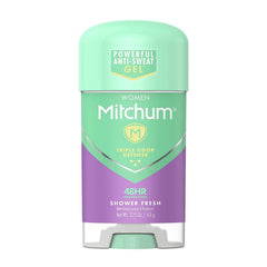 Mitchum Advanced Women Gel Shower Fresh twin-pack front view with long-lasting fragrance and protection possibilities.