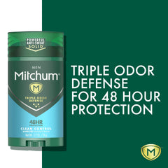 Mitchum Invisible Solid demonstrates no white marks on skin.