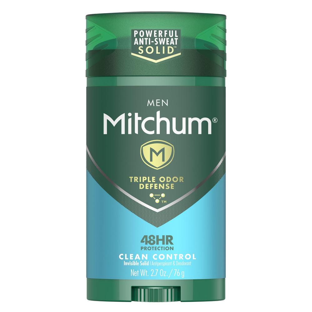 Mitchum Triple Odor Defense packaging showing reliable all-day protection.