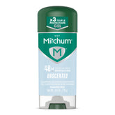 Mitchum Triple Odor Protection bottle with invisible gel finish for all-day freshness.