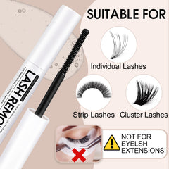 Miuffue Cluster Lash Remover wand applying remover for targeted use