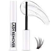 Miuffue Eyelash Glue Remover bottle with spiral brush for precise, fast lash removal