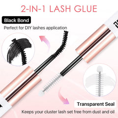 Miuffue spiral brush aids precise application for neat lashes