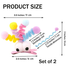 MIUPOO clip pom pom con boca divertida ideal para peinados creativos.