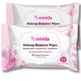 Mivida hypoallergenic wipes pack, gentle on sensitive skin.