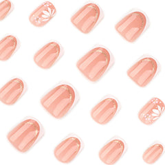 Kit Uñas Acrílicas Mivota 24 piezas brillantes, ajuste natural