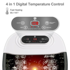 Miwhale foot spa heat and bubbles with vibration massage for tired feet