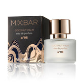 MIX:BAR Coconut Palm bottle close-up, highlighting tropical vanilla and sea salt.