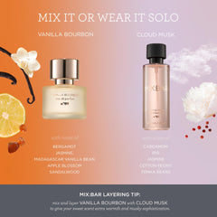 MIX:BAR Vanilla Bourbon hair mist to refresh and deepen the fragrance