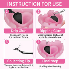 Disposable lash rings from MixPeak come in a convenient pack.