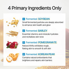mixsoon barley, pomegranate, and Korean pear extract for antioxidant support.