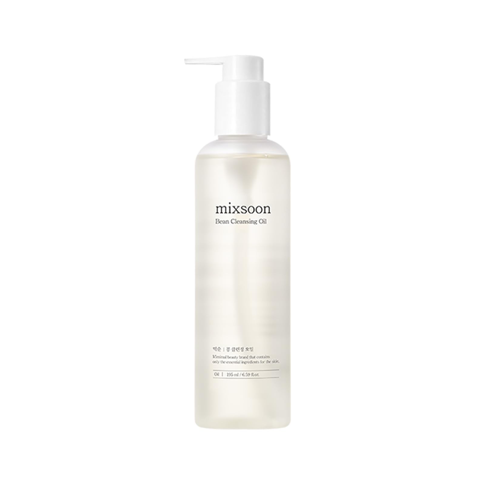Mixsoon Bean Cleansing Oil: botella goteo para una limpieza suave que remueve impurezas