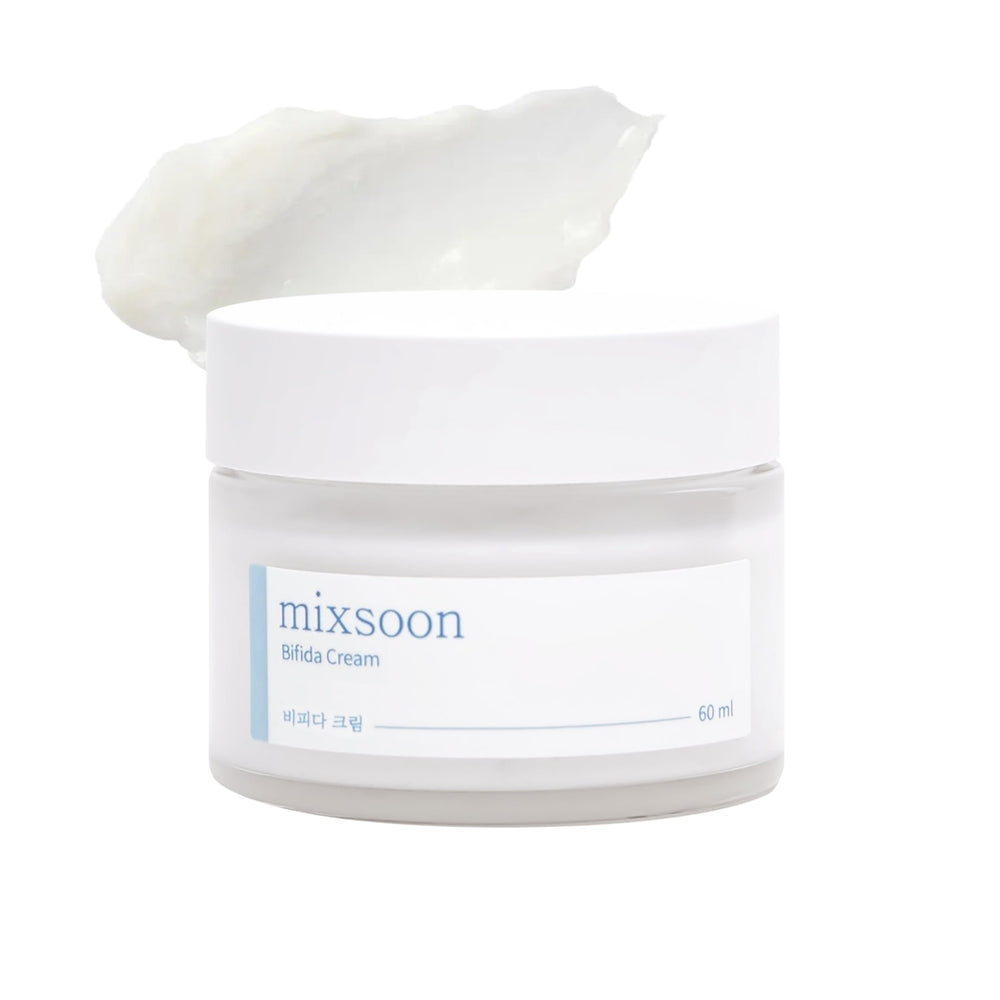 Mixsoon crema bifida en frasco nocturno, hidratación suave para piel sensible