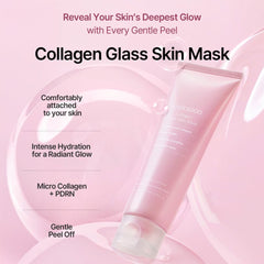 Mixsoon Collagen Glass Skin Mask, textura esencia para piel nutrida y suave.