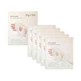 Mascarilla mixsoon hidrogel de colágeno con soja fermentada aplicada en rostro para hidratación profunda