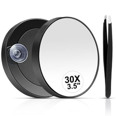 MIYADIVA 30X magnifying mirror reveals fine details for precise makeup tweaks.